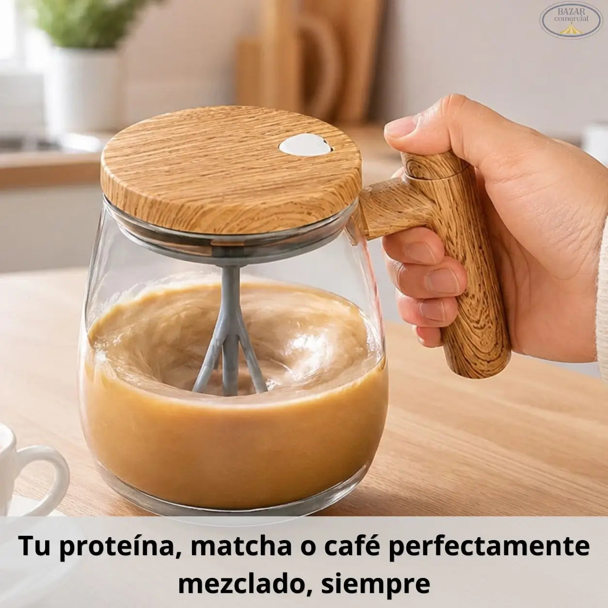 MixCup® - Taza Autoagitadora Portátil, Automática y Sin Esfuerzo