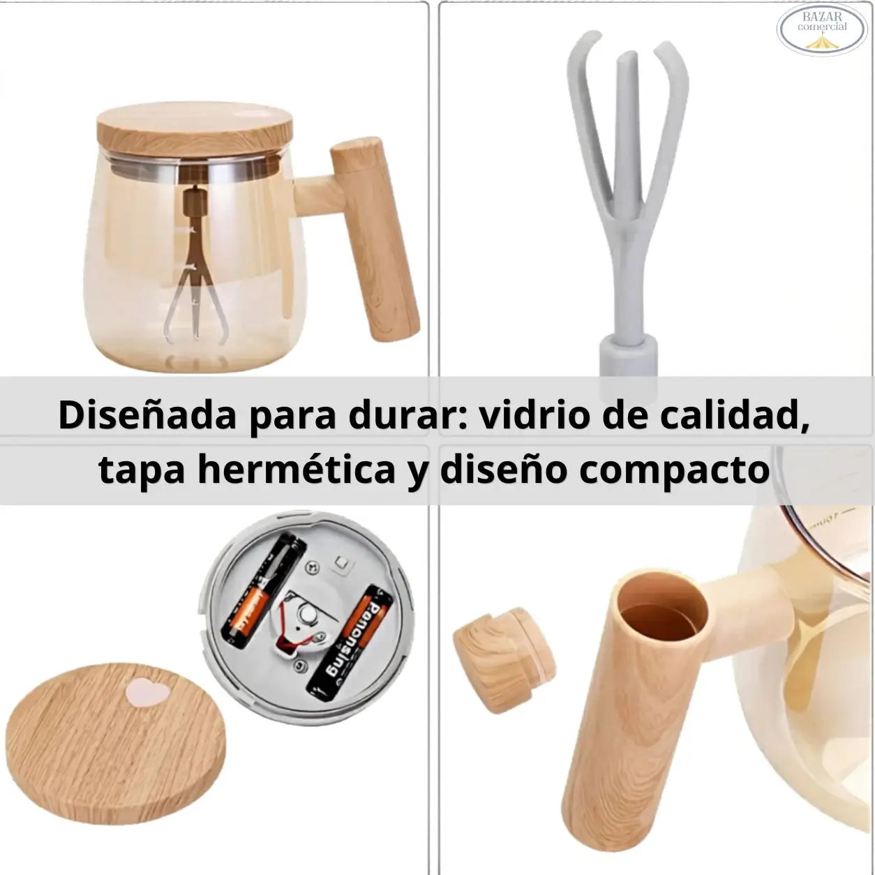 MixCup® - Taza Autoagitadora Portátil, Automática y Sin Esfuerzo