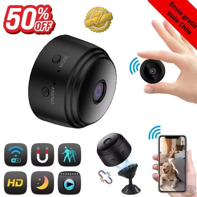 Mini Cámara Espía Oculta Inteligente® - Discreta e Inalámbrica con WiFi